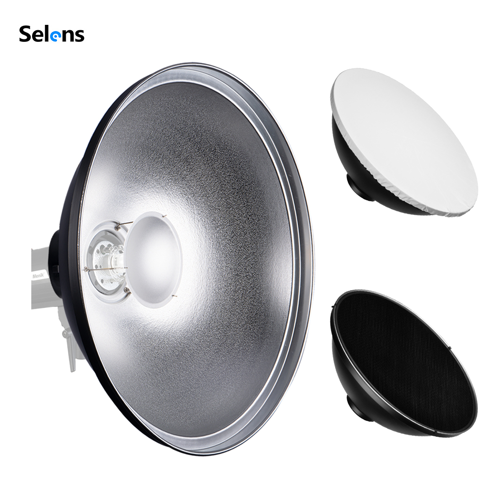 Photography Lighting Beauty Dish - Réflecteur Beauty Dish Selens 30/42/55cm, diffuseur