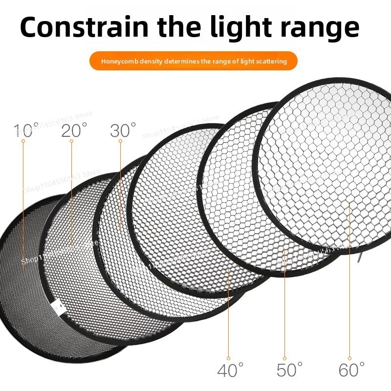 Photography Lighting Grid - Grille en nid d'abeille standard -
