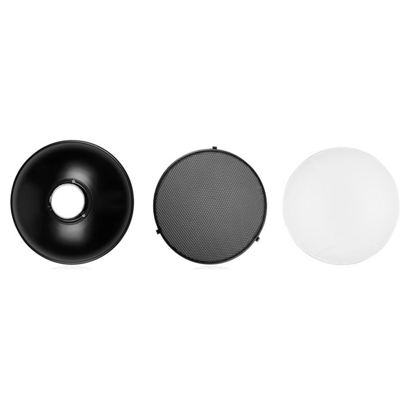 Photography Lighting Beauty Dish - Réflecteur de beauté FFYY-30Cm avec grille