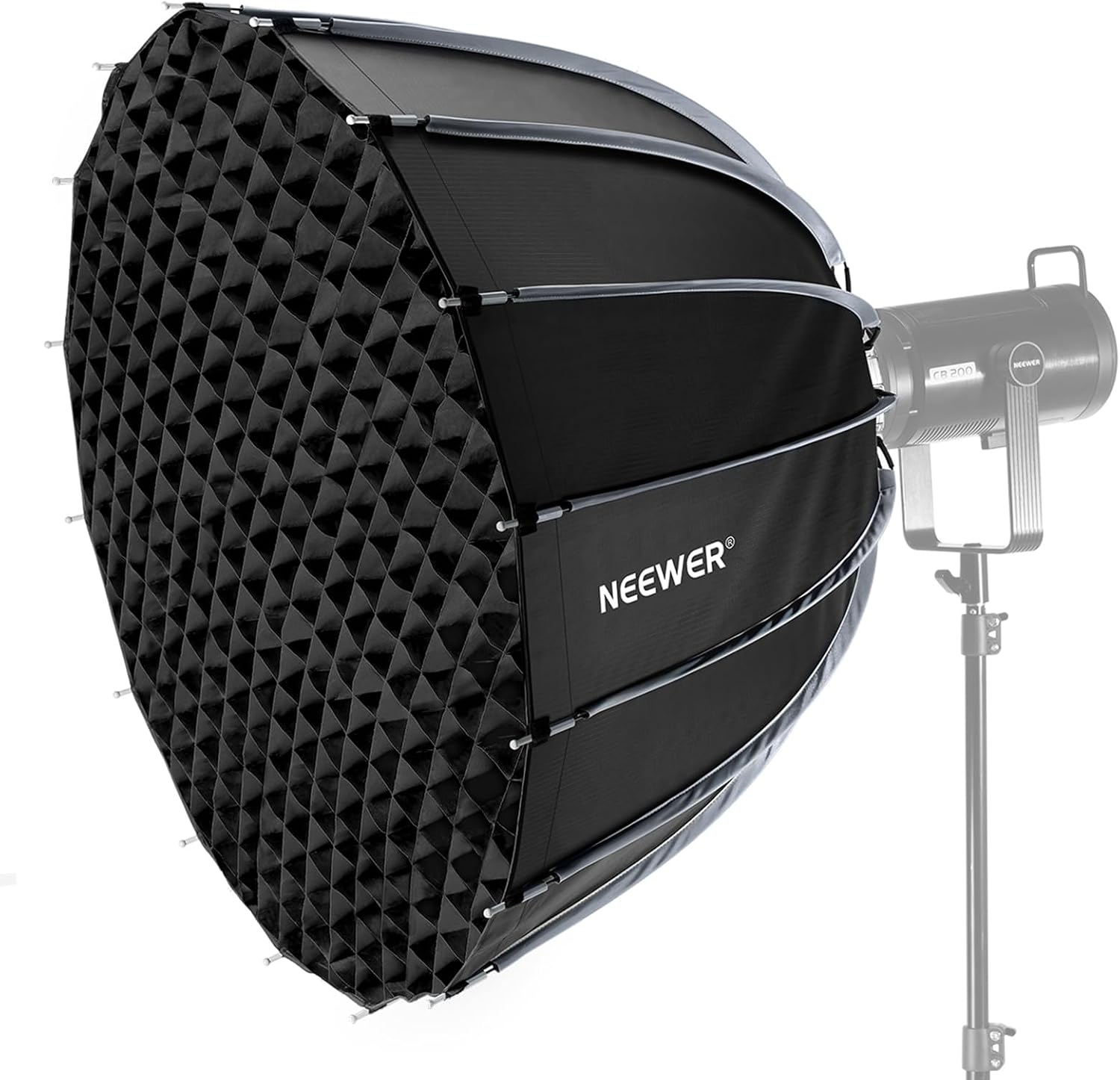 Photography Lighting Grid - Boîte à lumière parabolique avec monture