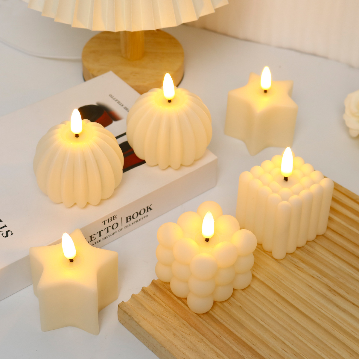 Bougie LED en forme de cube po - Photography Lighting avis et prix