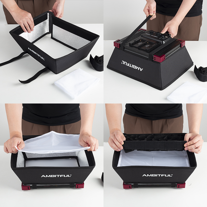 AMBITFUL LEDP60C Boîte à lumiè - Photography Lighting Grid avis et prix