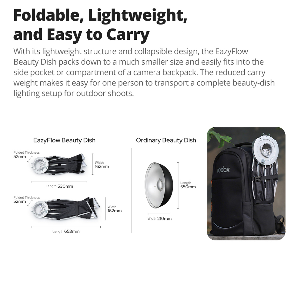 Godox EazyFlow Beauty Dish 65/ - Photography Lighting Beauty Dish avis et prix